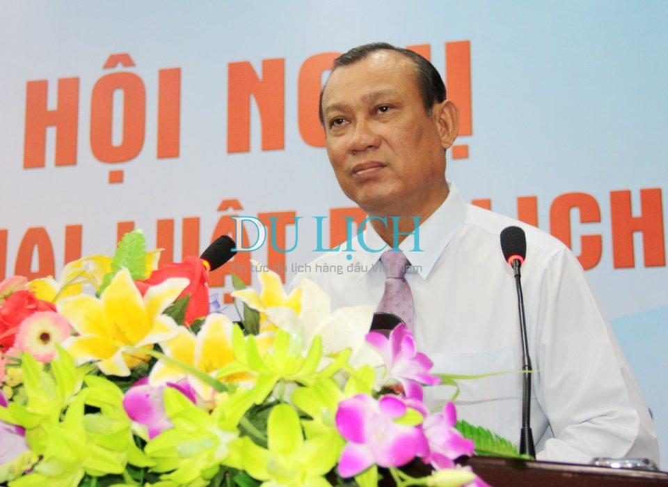 Ông Ngô Minh Chính, Giám đốc Sở Văn hóa, Thể thao và Du lịch phát biểu khai mạc Hội nghị